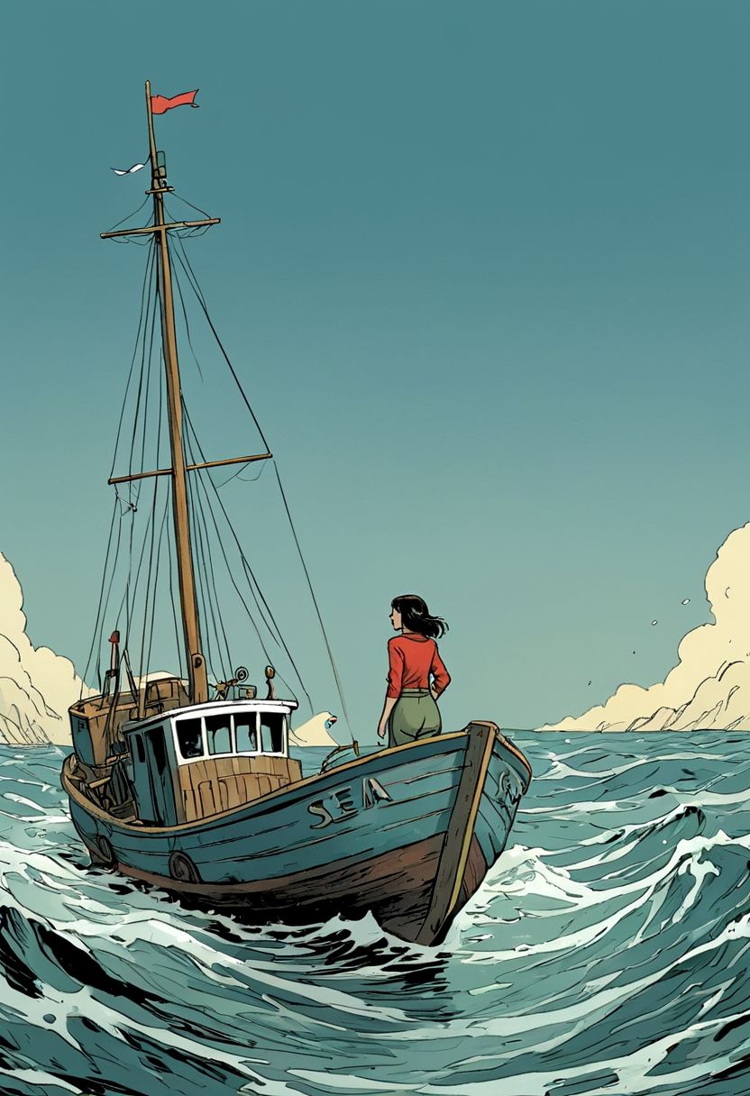 36701-3903895185-Sea, the fishboat, a woman, graphic novels.jpg